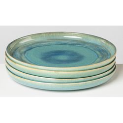 Gipfelstück Grün Blau Speiseteller "Teller Set Tiefer See" Scandi-Style Glänzende Reaktivglasur Jedes Stück Ein Unikat von Baur - Image 3