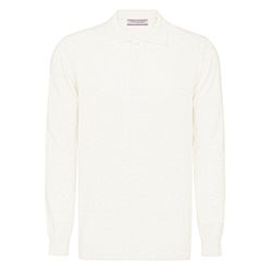 Felix Hardy Herren Ecru Pullover Pullover Mit Polo-Kragen Mittel - Bild 3