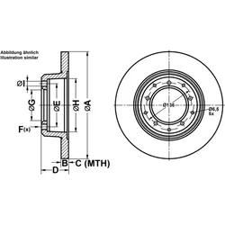 ATE Bremsscheibe 24011401151 voll 298mm 14mm für LAND ROVER