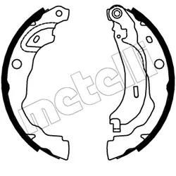 Metelli Bremsbackensatz 530753 Für Mercedes Mitsubishi Nissan Peugeot Renault Dacia