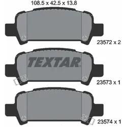 Textar Bremsbelagsatz, Scheibenbremse 2357202 Für Saab Subaru Mitsubishi