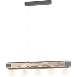 Eglo Braun Pendelleuchte, Layham – – Ca.8,5X110x96cm - Bild 6
