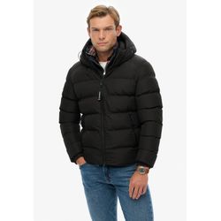 Superdry Schwarz - Kapuzen-Sportpufferjacke - Gr. - L - Bild 9