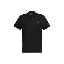 Gant Herren Schwarz Polo-Shirt Baumwoll-Piqué - Bild 8