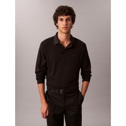 VAN GRAAF Calvin Klein Herren Schwarz Poloshirt Baumwolle (100%) Groß - Bild 2