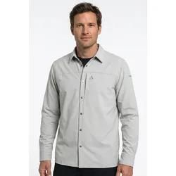 Schöffel Grey Funktionshemd Herren, Gr. 52, N-Gr, Stone Grau, Obermaterial: 100% Polyester, Hemden, Sportliche Passform, Aus Polyester, Sportlicher Stil