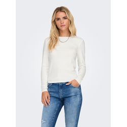 Only, Damen, Shirts, Onlriley O-Neck L/S Top Jrs Noos, Weiss, (L) - Bild 6