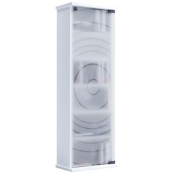Vcm Weiss Vitrine + Buffetschrank, Holz Cd Dvd Stand Regal Glastür Tilano M (31 X 18 X 92 Cm) - Image 4