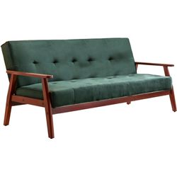 SalesFever Schlafsofa, Breite: 190 cm, grün/kirschbaum - gruen - Bild 4