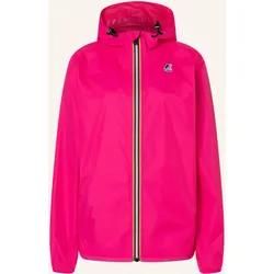 K-Way Unisex Pink Arbeitsjacke "K-Way Funktionsjacke Le Vrai 4.0 Claude Fluo", Gr. Xs, Intense, Obermaterial: 100% Nylon, Jacken