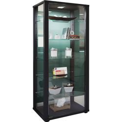 Vcm Schwarz Vitrine + Buffetschrank, Kavis (50 X 38 X 115 Cm) - Image 7