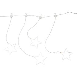 Norma   LED Lichtervorhang  8 Kunststoffsterne  8 warmweiße Dioden  3V  Innen  transparentes Kabel,  Weihnachtsbeleuchtung von Konstsmide - Image 6
