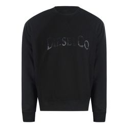 Diesel Schwarz Monotone Logo Es Sweatshirt