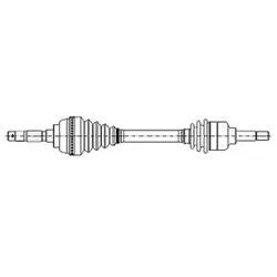 Metelli Antriebswelle 171137 Für Ford Fiat