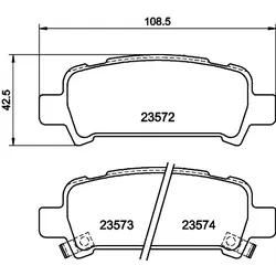 DON Bremsbelagsatz, Scheibenbremse pcp1330 für SAAB Subaru MITSUBISHI