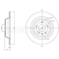 Metelli Bremsscheibe 231786C Voll 302Mm 11Mm Für Ford