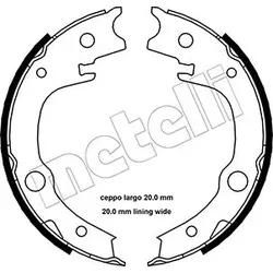 Metelli Bremsbackensatz, Feststellbremse 530443 Für Toyota