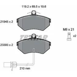 Textar Bremsbelagsatz, Scheibenbremse 2194504 Für Vw Skoda Seat Karry