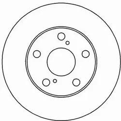 A.b.s. Bremsscheibe 16220 Belüftet 275Mm 28Mm Für Toyota Lexus