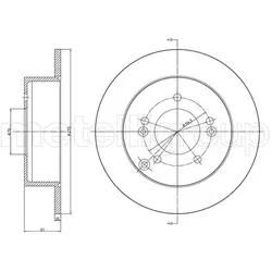 Metelli Bremsscheibe 231193C Voll 275Mm 10Mm Für Kia