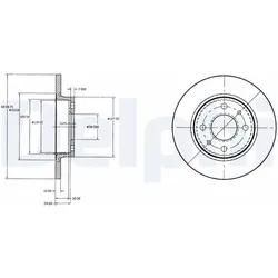 Delphi Bremsscheibe Bg2466 239Mm 12Mm Für Lada