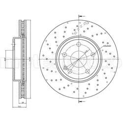 Metelli Bremsscheibe 231489Fc Belüftet 295Mm 28Mm Für Mercedes
