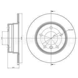 Metelli Bremsscheibe 230817C Voll 280Mm 10Mm Für Bmw
