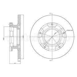 Metelli Bremsscheibe 231547 Voll 280Mm 16Mm Für Ford