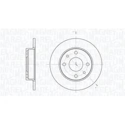 Magneti Marelli Bremsscheibe 361302040169 240Mm 11Mm Für Ford Abarth Zastava Fiat Lancia Alfa Romeo