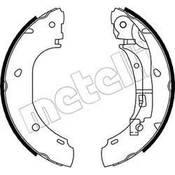 Metelli Bremsbackensatz 530082 Für Fiat Peugeot