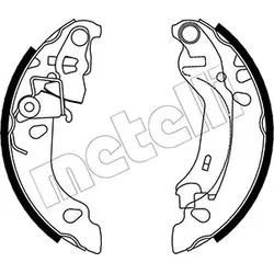 Metelli Bremsbackensatz 530083 Für Fiat