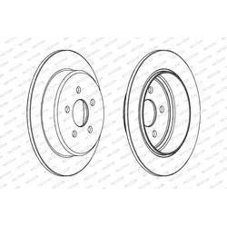 Ferodo Bremsscheibe Ddf1026 270Mm 9Mm Für Chrysler Dodge Plymouth Rover