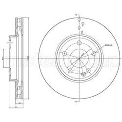 Metelli Bremsscheibe 231439C Belüftet 295Mm 28Mm Für Mercedes