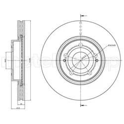 Metelli Bremsscheibe 230772C Belüftet 295Mm 26Mm Für Toyota
