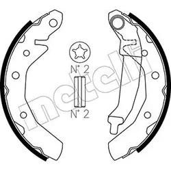 Metelli Bremsbackensatz 530046 Für Chevrolet Daewoo Dr Suzuki Chery