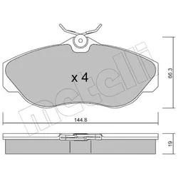 Metelli Bremsbelagsatz, Scheibenbremse 2203500 Für Land Rover