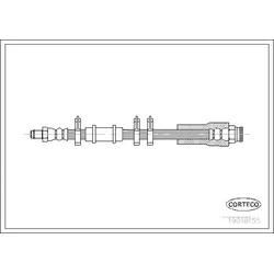 Corteco Bremsschlauch 19018155 Vorderachse Für Peugeot Fiat