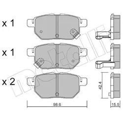 Metelli Bremsbelagsatz, Scheibenbremse 2207460 Für Evo Dr Toyota Chery Great Wall
