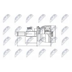 Nty Gelenksatz, Antriebswelle Npzfr002 Radseitig