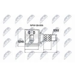 Nty Gelenksatz, Antriebswelle Npwsb006 Getriebeseitig Für Subaru