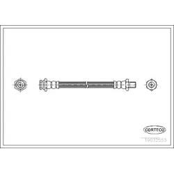 Corteco Bremsschlauch 19032553 Hinterachse Für Nissan