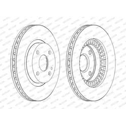 Ferodo Bremsscheibe Ddf1105c 258Mm 24Mm Für Mazda Haima (Faw)