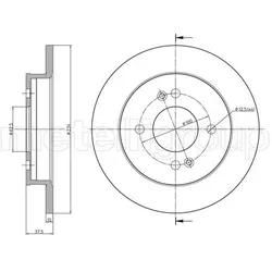 Metelli Bremsscheibe 230929C Voll 234Mm 10Mm Für Hyundai Kia