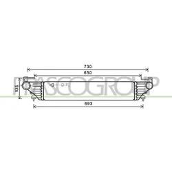 Prasco Ladeluftkühler Ft040n001 Für Fiat