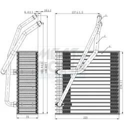 Meat & Doria Verdampfer, Klimaanlage 997139 Für Seat Vag