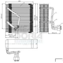 Meat & Doria Verdampfer, Klimaanlage 997090 Für Kia