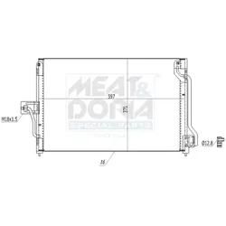 Meat & Doria Kondensator, Klimaanlage 991216 Für Gm Opel