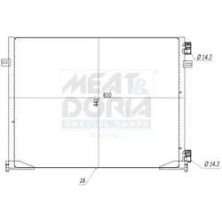 Meat & Doria Kondensator, Klimaanlage 991297 Für Gm Nissan Renault