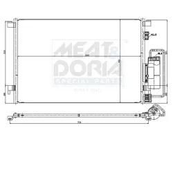 Meat & Doria Kondensator, Klimaanlage 991170 Für Opel