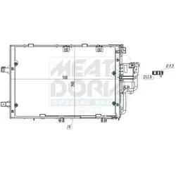 Meat & Doria Kondensator, Klimaanlage 991136 Für Gm Opel